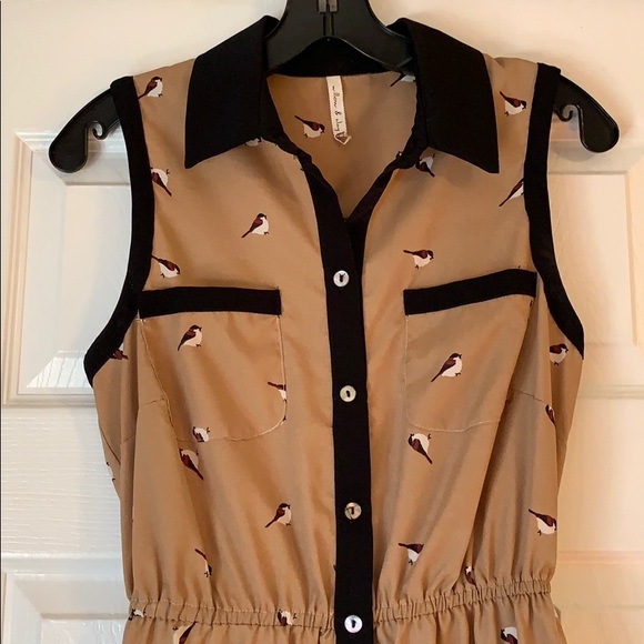 Cute Business Casual High-Low Dress - Picture 2 of 2